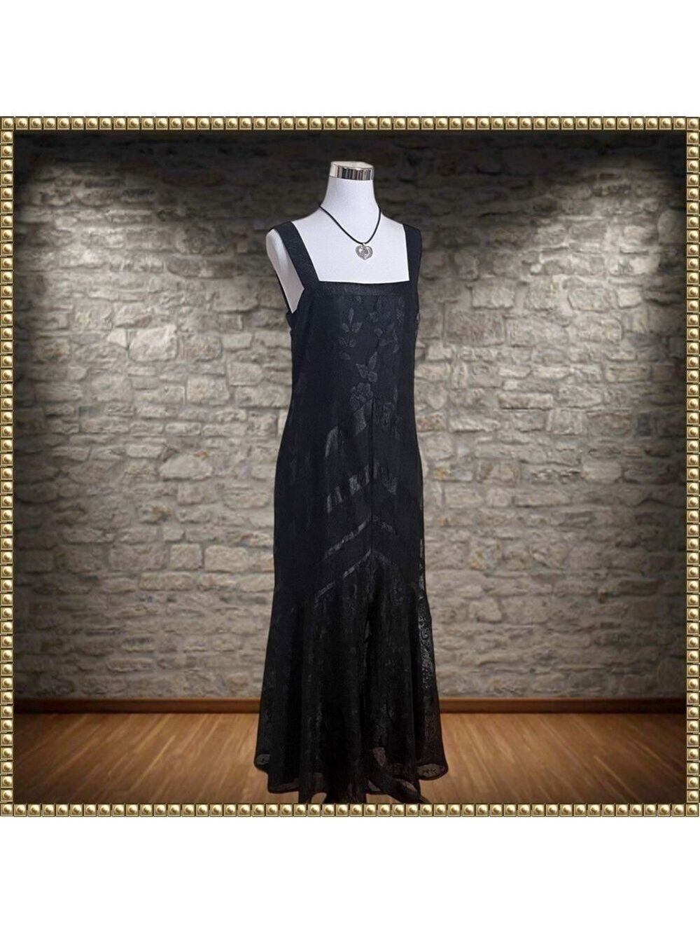 Damianou Black Shimmery Sleeveless Dress Medium